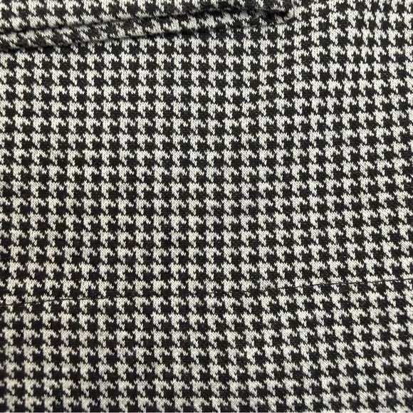 Free People Josie Houndstooth Wide Leg Pants Trousers Black White High Rise Boho